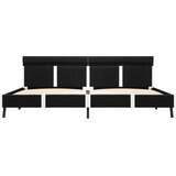  Okvir za krevet od umjetne kože s LED svjetlom crni 180x200 cm | shoptok.hr