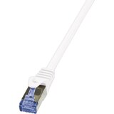 Logilink CQ308VS RJ45 omrežni kabel\, Patch kabel CAT 6a S/FTP 7.50 m vijolična ognjevaren\, brez halogena\, z zaščitnim zapornim zatičem 1 kos, (20430014) | Shoptok.si