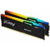 Kingston Memorija DDR5 32GB (2x16) 6000MHz FURY Beast RGB KF560C40BBAK2-32