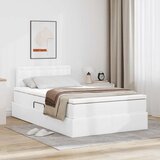 vidaXL Krevet s od storage Čista bijela 120 x 200 cm Lažna koža | shoptok.hr