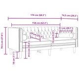  Chesterfield garnitura od 3 dijela s jastucima, žuti baršun | shoptok.hr