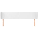  Vzglavje z ušesi belo 183x23x78/88 cm umetno usnje, (20792923) | Shoptok.si