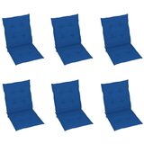  Jastuci za vrtne stolice 6 kom plavi 100 x 50 x 3 cm od tkanine Cijene