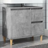 vidaXL Omarica za umivalnik betonsko siva 65x33x60 cm inženirski les Cene