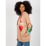 FANCY Sweatshirt-FA-BL-8472.05-camel | Shoptok.si