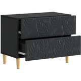  Noćni ormarić Crna 62 x 34,5 x 48 cm Konstruirano drvo | Eponuda.com