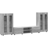  Set TV komoda FLORIN 3 pcs Siva Sonoma Konstruirano drvo | shoptok.hr