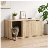 vidaXL Namještaj za kavez za mačke Hrast sonoma 100 x 49 x 45 cm - Hrast sonoma 100 x 49 x 45 cm Desna vrata Cijene