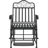  Klupa za ljuljanje 61 cm crna čelična | shoptok.hr