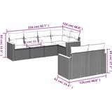  7-dijelni set vrtnih sofa sivi od poliratana | shoptok.hr