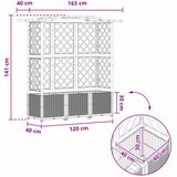  Povišeni krevet s mrežom i krovom Crna 163 x 40 x 141 cm PP | shoptok.hr
