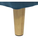  Shranjevalna tabureta z blazino Modra 80 x 80 x 45 cm Žamet, (5000208406) | Shoptok.si