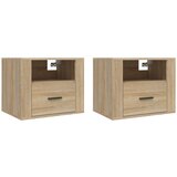 vidaXL Stenska nočna omarica 2 kosa sonoma hrast 50x36x40 cm, (20734631) | Shoptok.si