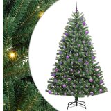 vidaXL Umetno Zložljivo Božično Drevo Zelena 270 cm PVC in kovina | Shoptok.si