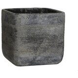 x Okrasni cvetlični lonec Kane (19 x 19 x 18 cm, imitacija cementa, siva) | Shoptok.si
