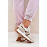 Boto Sneakers Sports Shoes Women's Leopard Beige Kalelia | Eponuda.ba