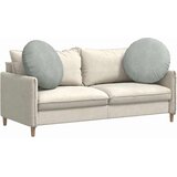  Jastučići za sjedenje 2 pcs Svijetlo siva Ø60 x 21 cm Baršun | Eponuda.ba