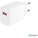  Kućni Punjač Plugi AJ-18 QC3.0 18W sa Type C kablom beli CE | Eponuda.com