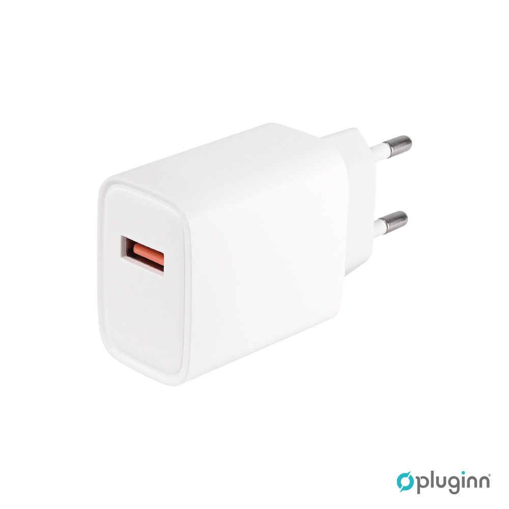 Kućni Punjač Plugi AJ-18 QC3.0 18W sa Type C kablom beli CE