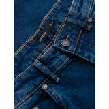 Ombre Men's denim joggers with asymmetrical stitching - blue | shoptok.hr