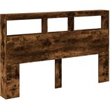Ormarić za uzglavlje LED boja dimljenog hrasta 160x17x102 cm | Eponuda.ba