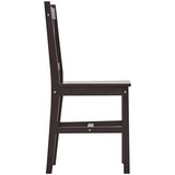  Jedilna garnitura 7-delna borovina temno rjava | Shoptok.si