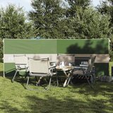 vidaXL Camping Windbreak Green 344x120 cm Vodoodporen | Shoptok.si