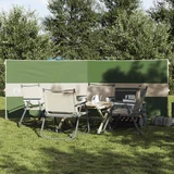 vidaXL Camping Windbreak Green 344x120 cm Vodoodporen