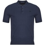 Fred Perry SUPIMA COTTON KNITTED SHIRT Tamno plava Cijene