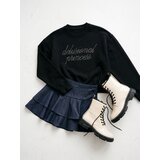 Sinsay Crewneck dukserica od pamuka s dekorativnom aplikacijom Slike