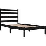  Za krevet od masivne borovine crni 100 x 200 cm | shoptok.hr