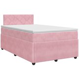 Boxspring krevet s madracem Ružičasta 120 x 190 cm Baršun | shoptok.hr