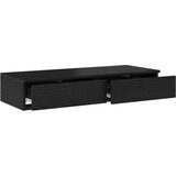 Krovni Nočne omarice Črn hrast MDF, furnir iz hrasta 90 x 36.5 x 16.5 cm, (22008170) | Shoptok.si
