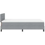 Box spring krevet Svijetlo siva 120 x 200 cm tkanina - Svjetlosiva 120 x 200 cm Dizajn linija | shoptok.hr
