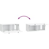 TV ormar za zid 78,5 x 31 x 30 cm Bijela Konstruirano drvo | Shoptok.si