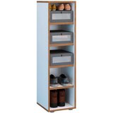 MID.YOU Regal Za Čevlje Salia, Bela, Barva Hrasta | Shoptok.si