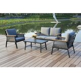 Garden Pleasure Tamno siva vrtna garnitura aluminijska za 4 osobe Denia – | shoptok.hr