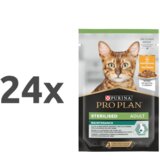 Purina Pro Plan Sterilised Adult vrečka - piščanec - 85 g 24 x 85 g Cene
