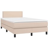  S oprugama i madrac cappuccino 120x200cm od umjetne kože | shoptok.hr