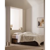 Kave Home Črna oblazinjena zakonska postelja s prostorom za shranjevanje 180x200 cm Matters – | Shoptok.si