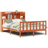 vidaXL Krevet s regalom za knjige bez madraca 140x200 cm od borovine | shoptok.hr