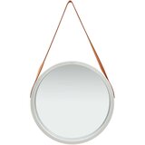 Maison Chic Stensko Ogledalo - Zrcalo - Kozmetično ogledalo s pasom 50 cm srebrno, (21697759) | Shoptok.si