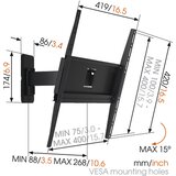 Vogels MA3030, zidni stalak za ekrane od 32"-55" sa nagibom i pomakom 120st. | shoptok.hr
