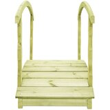  Vrtni most s ogradom 170 x 74 x 105 cm od impregnirane borovine | shoptok.hr