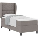  Postelja s podlago s kazi 80x200 cm v taupe tkanini, (22052288) | Shoptok.si
