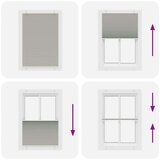 vidaXL Plisirana roleta svijetlosiva 85x150 cm širina tkanine 84,4 cm | shoptok.hr