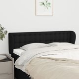  Uzglavlje s ušima crno 147x23x78/88 cm od tkanine | shoptok.hr