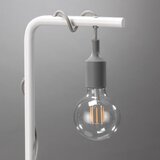  ONLI - Stona lampa WIRE 1xE27/15W/230V 50 cm siva/bela | Eponuda.com