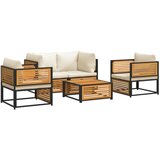  5-dijelna set vrtnih sofa od masivnog drva bagrema s jastucima | Eponuda.com