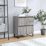 vidaXL Komoda siva sonoma 60x35x70 cm inženirski les | Shoptok.si